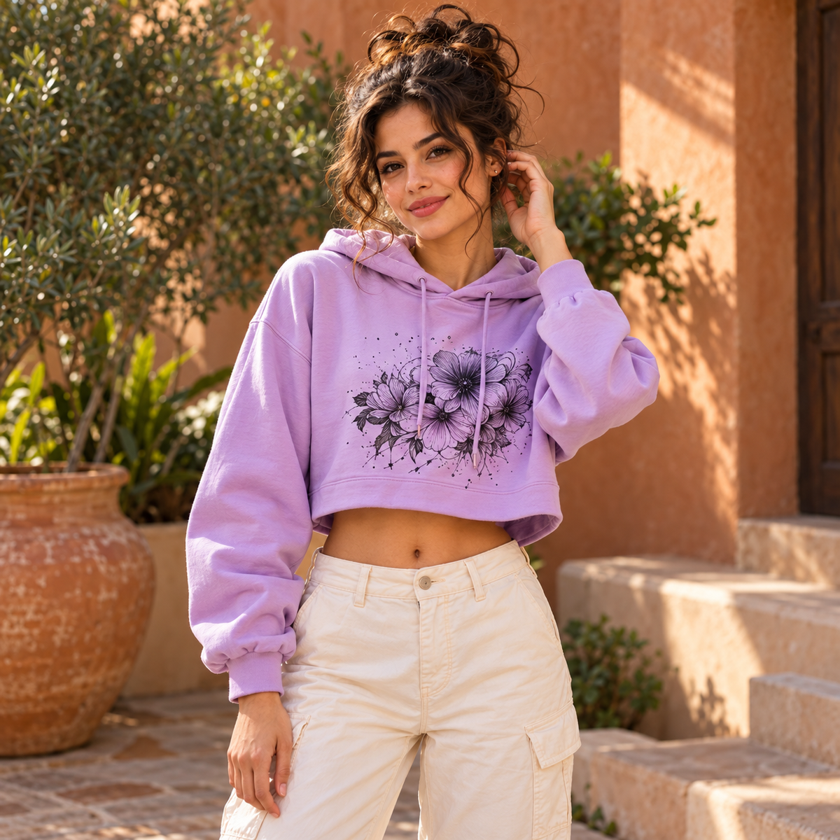 Women's Cropped Hoodie
