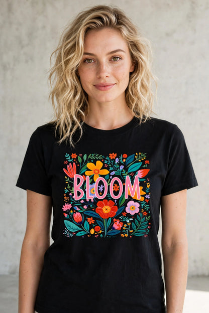 Midnight Bloom Women's Tee