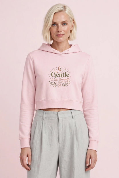 Elara Soft-Touch Cropped Hoodie