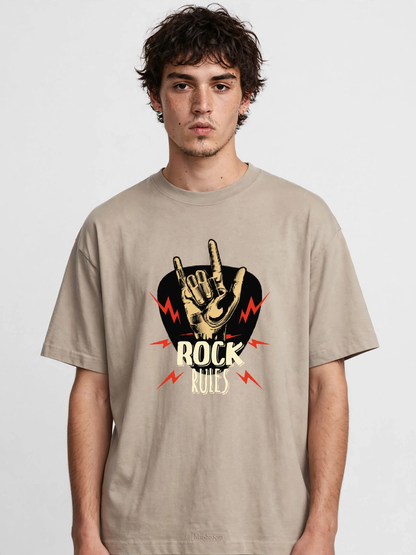Rock Rules - Premium Graphic T-Shirt