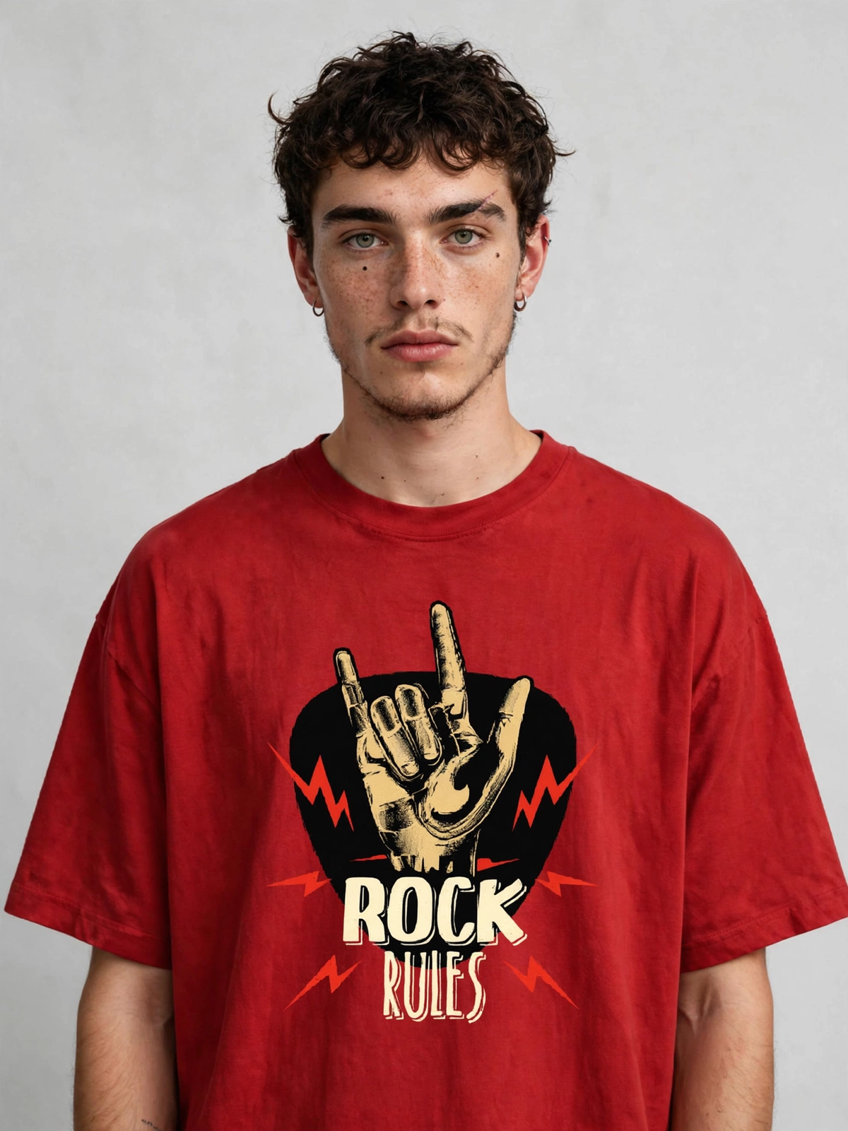 Rock Rules - Premium Graphic T-Shirt