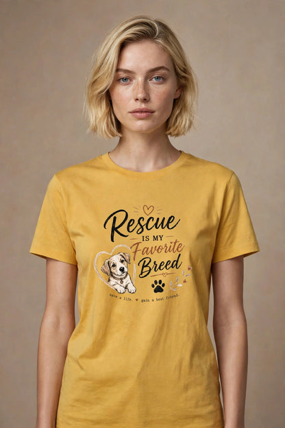 Rescue Is My Favourite Breed Women's Tee