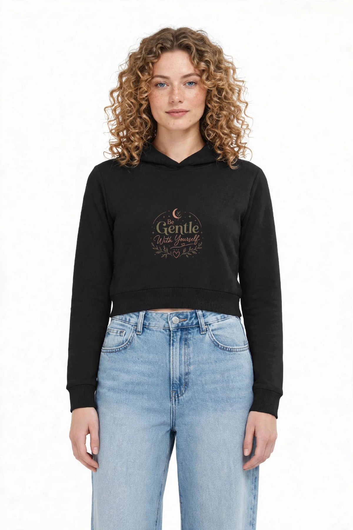 Elara Soft-Touch Cropped Hoodie