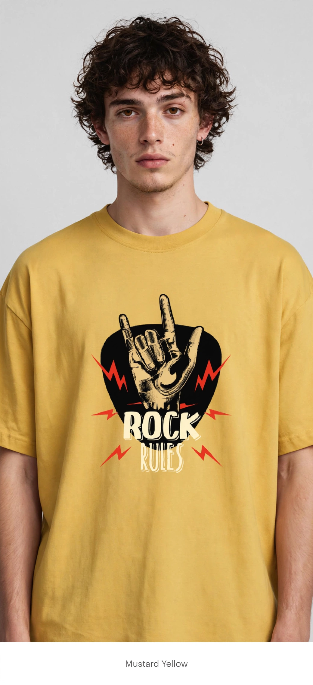 Rock Rules - Premium Graphic T-Shirt