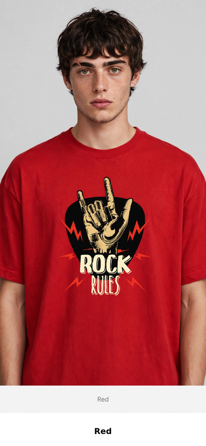 Rock Rules - Premium Graphic T-Shirt