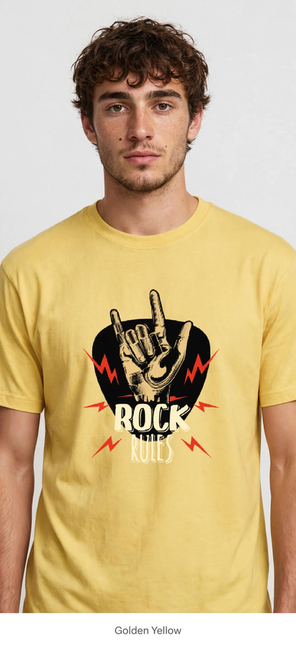 Rock Rules - Premium Graphic T-Shirt