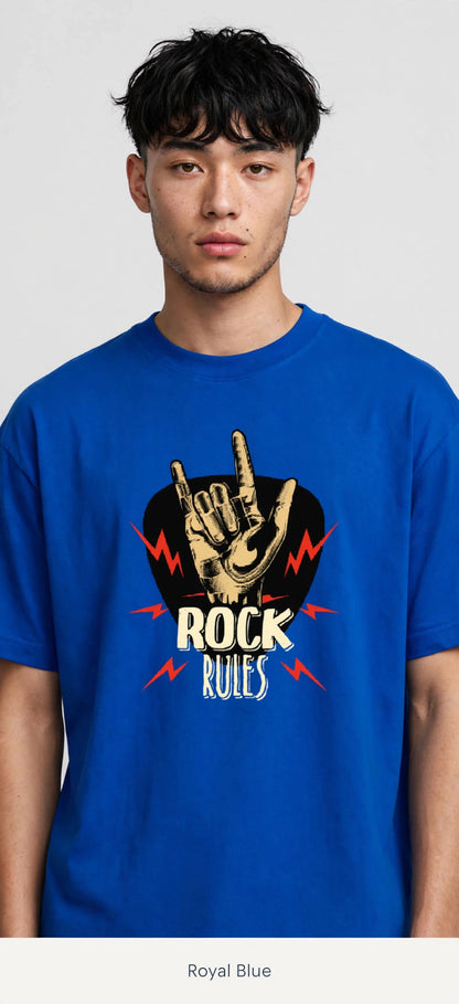 Rock Rules - Premium Graphic T-Shirt