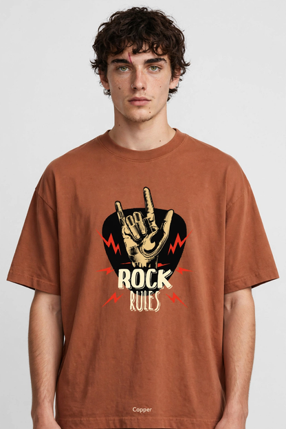 Rock Rules - Premium Graphic T-Shirt