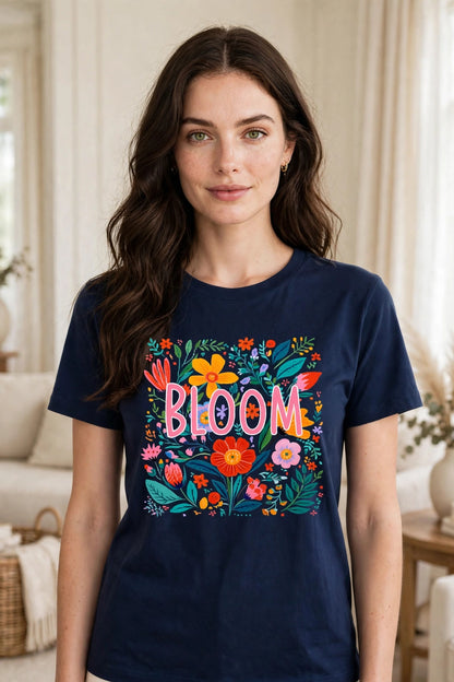 Midnight Bloom Women's Tee