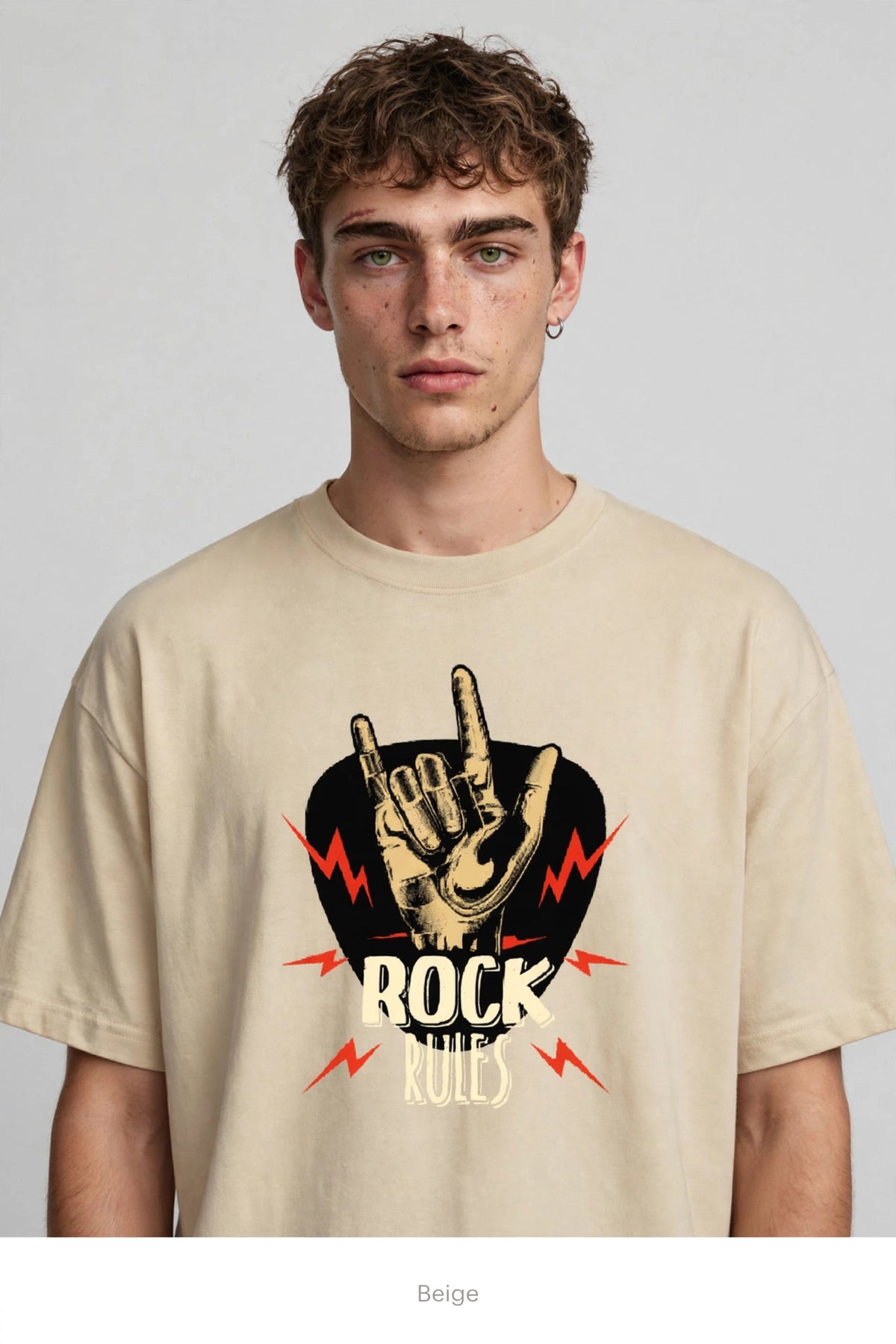 Rock Rules - Premium Graphic T-Shirt