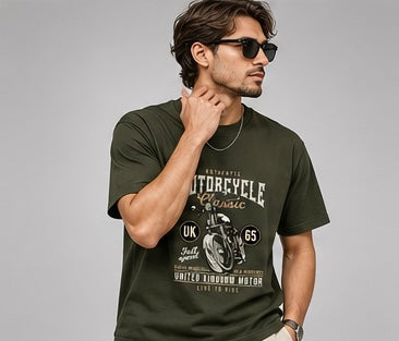 Vintage Bike - Premium Graphic T-Shirt