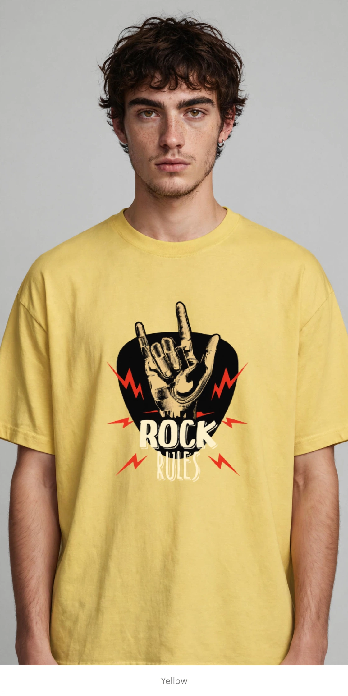 Rock Rules - Premium Graphic T-Shirt