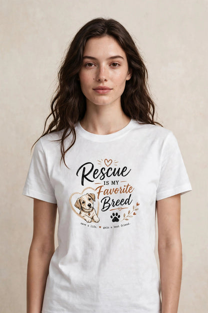 Rescue Is My Favourite Breed Women's Tee
