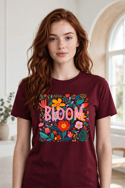 Midnight Bloom Women's Tee