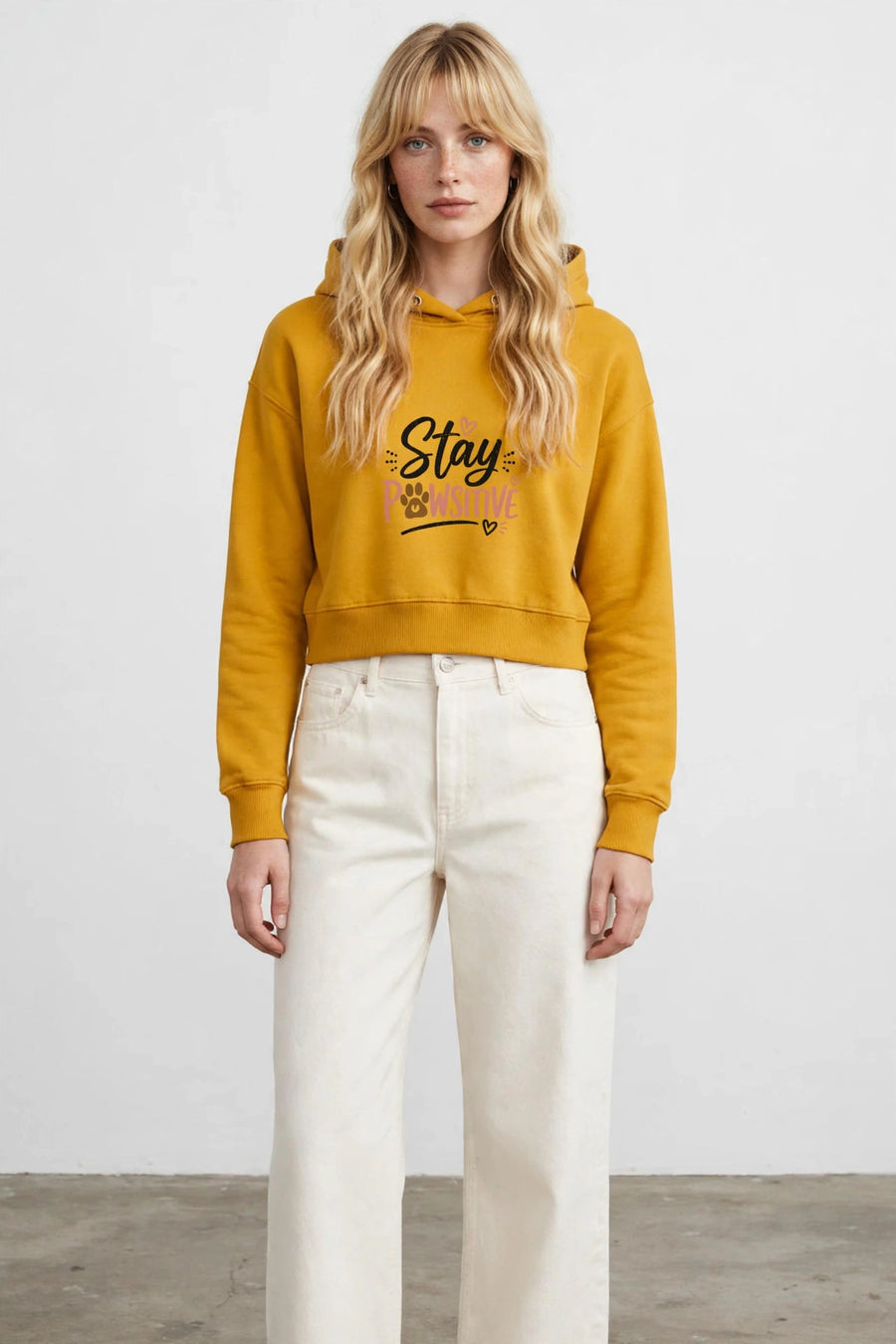 Solenne Statement Cropped Hoodie