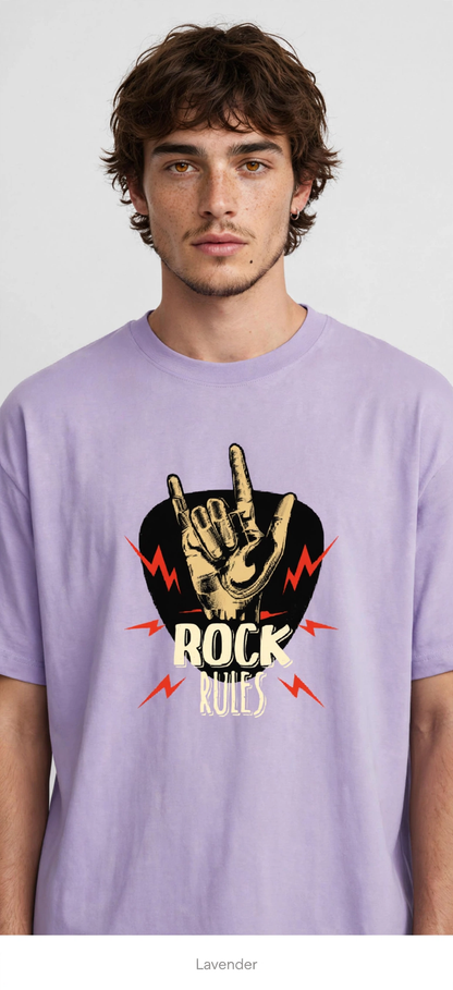 Rock Rules - Premium Graphic T-Shirt